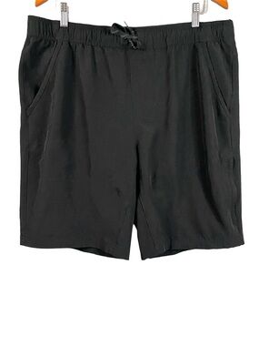 Gerry Men’s 10” Pull On Elastic Waistband Tech Short in Black Size Extra Large